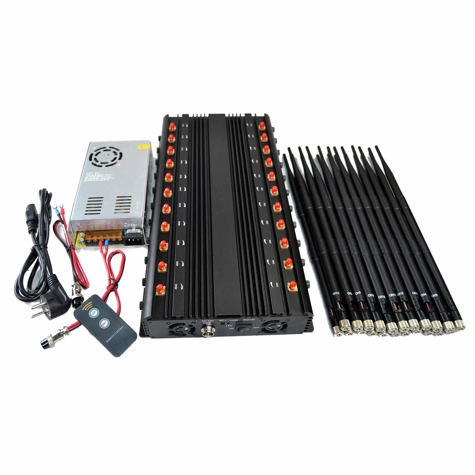 Zagłuszacz stacjonarny 22 anteny 5g lte 4g lte gps wifi vhf sos GLONASS GALILEO NADAJNIKI RADIOWE - obrazek 5